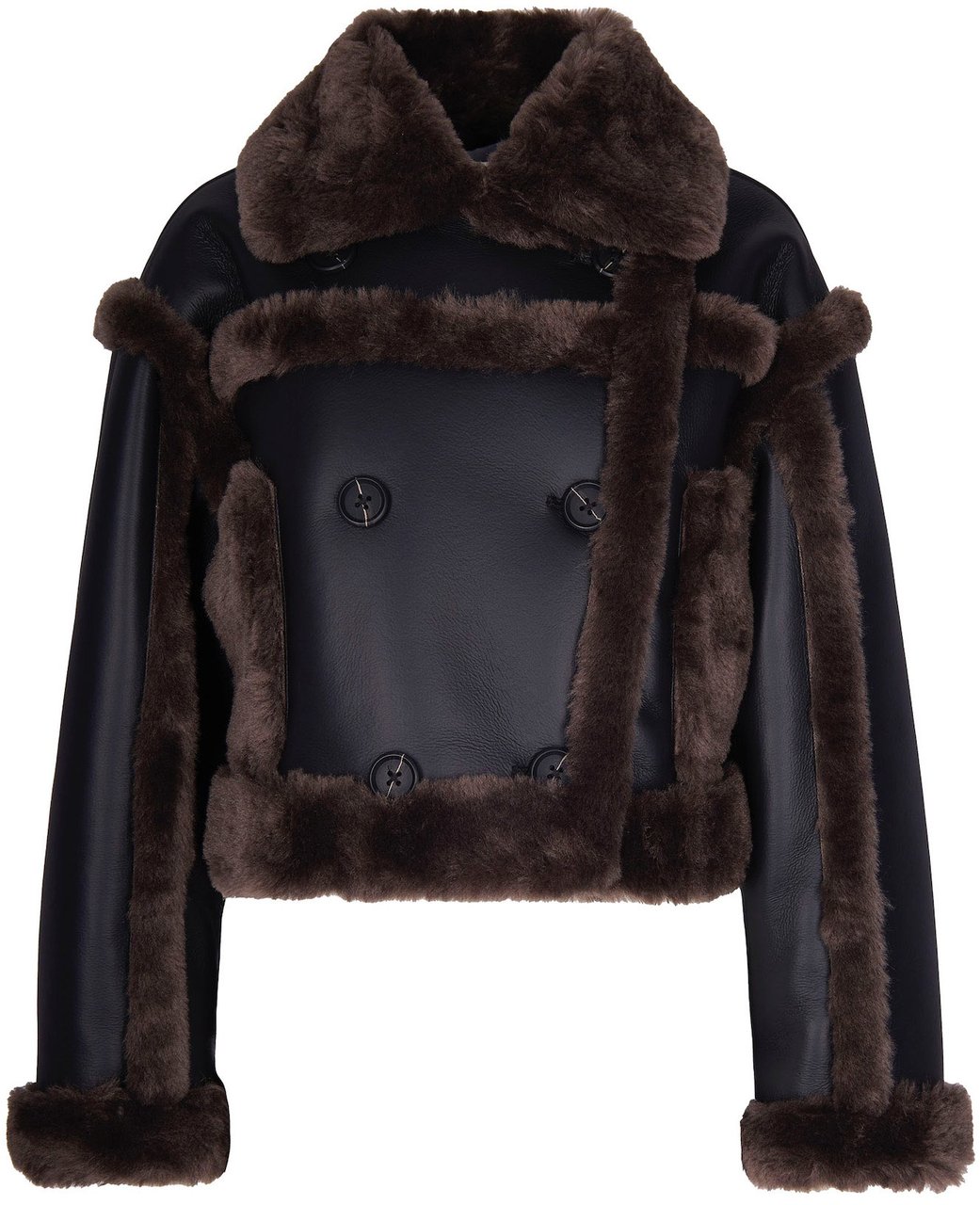 Stand Studio Coats Blackdark Brown Zwart