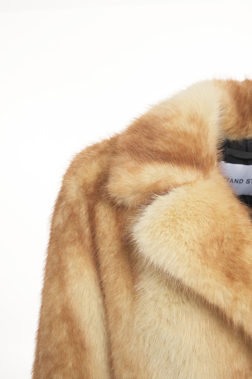 Stand Studio Faux fur coat 'Nora' Beige