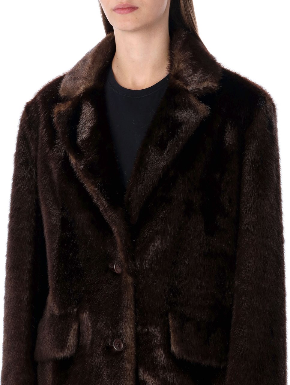 Stand Studio Evyn Eco Mink Jacket Marrone Bruin