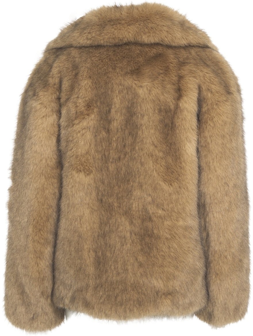 Stand Studio Faux fur jacket 'Valentina' Beige