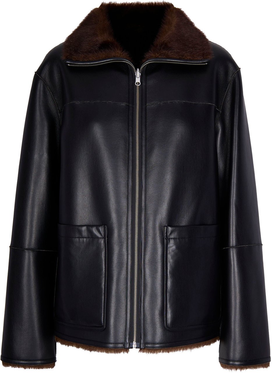 Stand Studio STAND STUDIO BRELLA REVERSIBLE JACKET Zwart