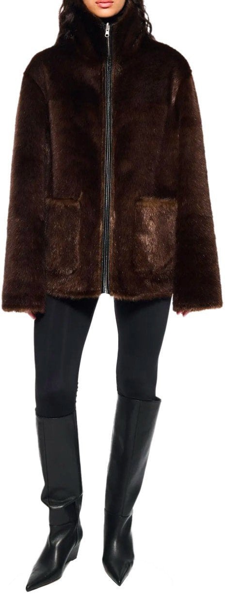 Stand Studio STAND STUDIO BRELLA REVERSIBLE JACKET Zwart