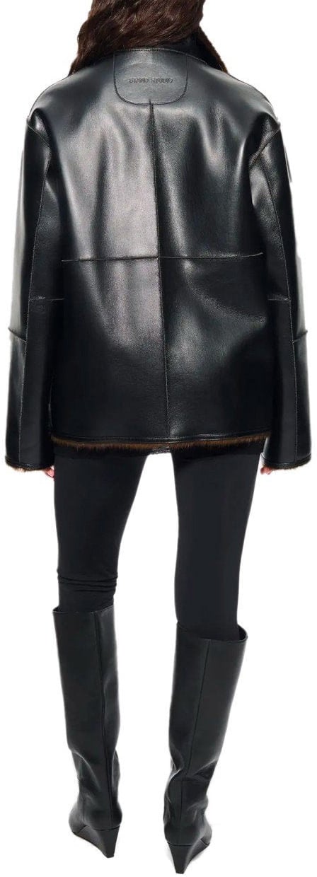 Stand Studio STAND STUDIO BRELLA REVERSIBLE JACKET Zwart