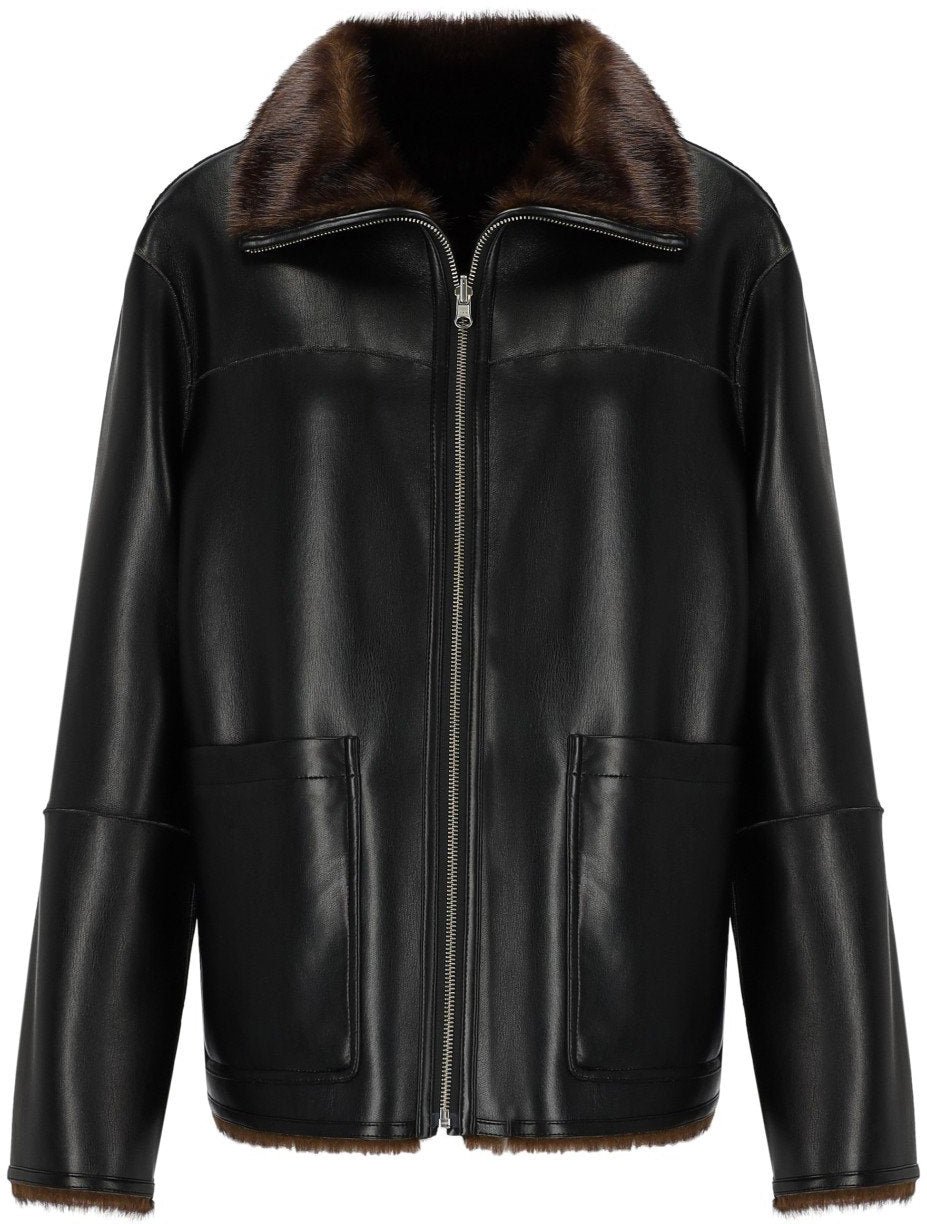 Stand Studio STAND STUDIO BRELLA REVERSIBLE JACKET Zwart