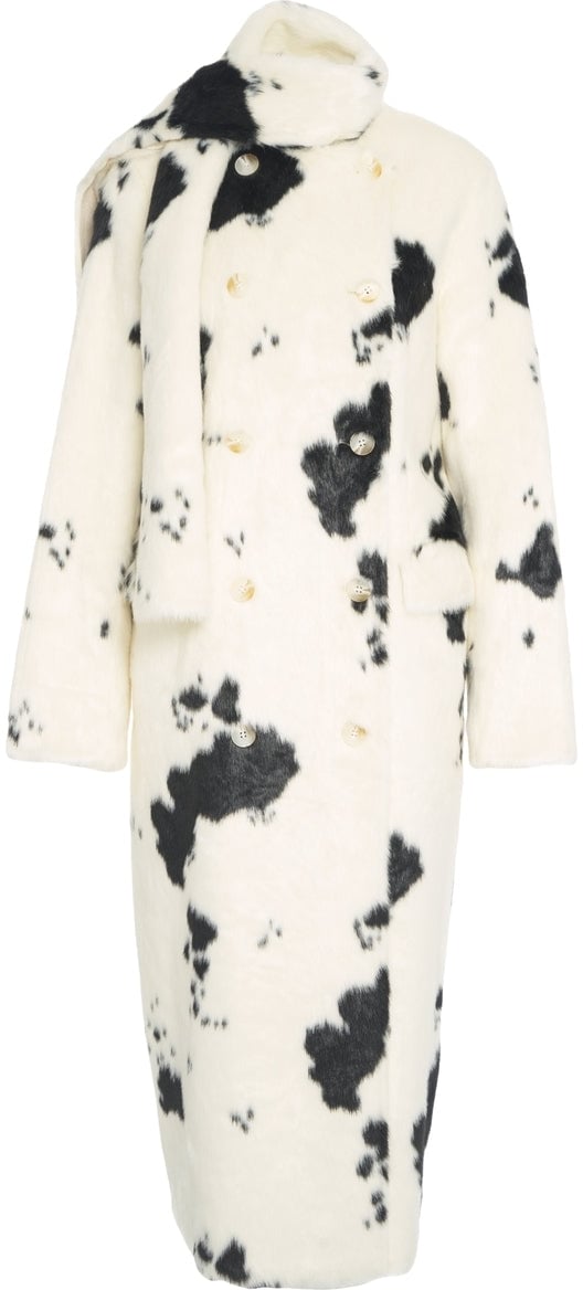 Stand Studio Faux fur coat 'Palmer' Wit