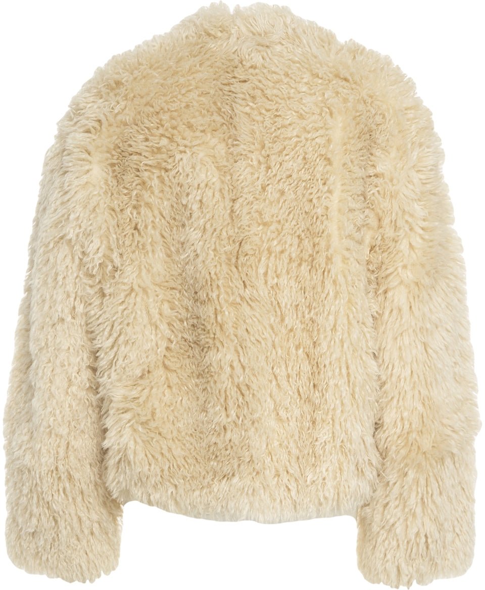 Stand Studio Faux fur jacket 'Charlotte' Beige