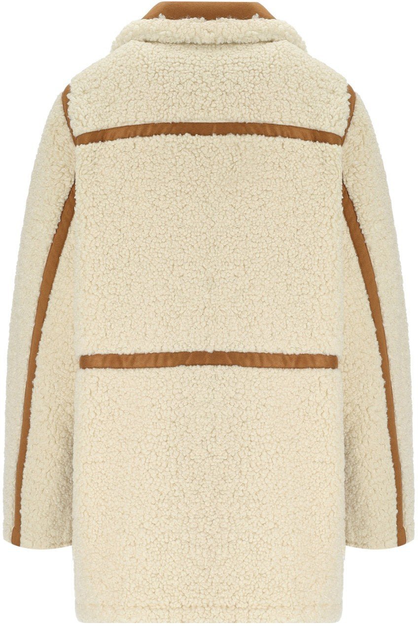 Stand Studio STAND STUDIO CHLOE ECRU DOUBLE-BREASTED JACKET Wit
