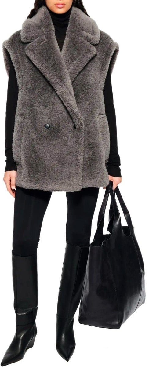 STAND STUDIO CLARY GREY VEST Grijs