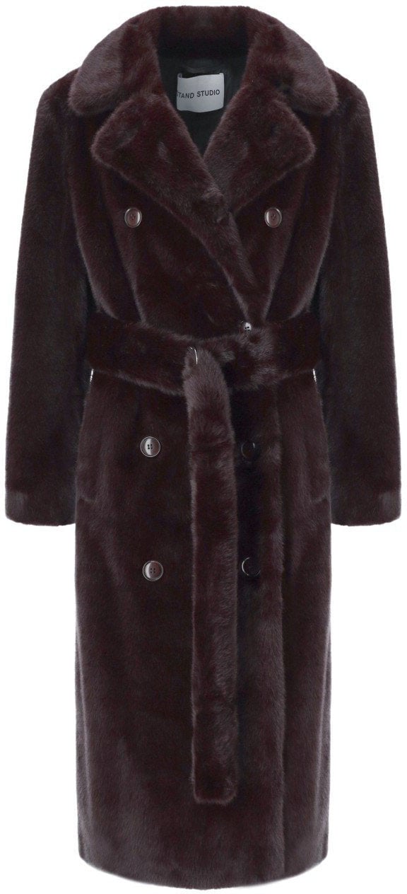 Stand Studio STAND STUDIO JASMINE MERLOT COAT Rood