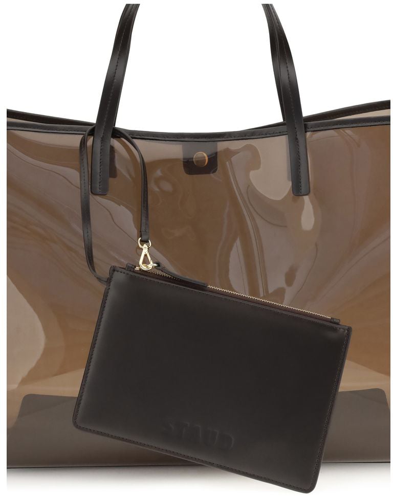 Staud Staud Brown Pvc Handbag Bruin