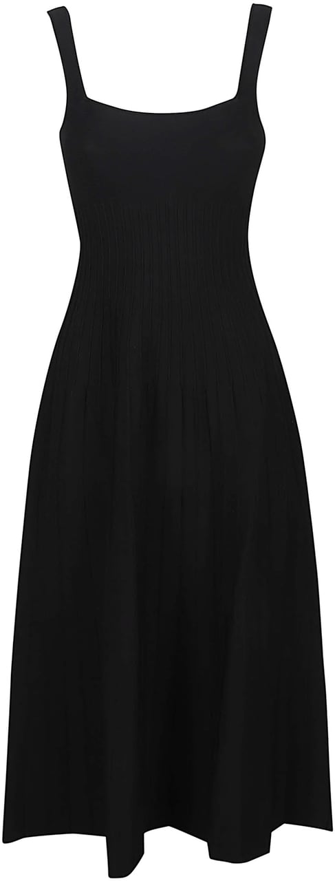 Staud Ellison Dress Black Zwart