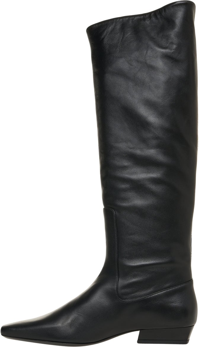 Staud Leather boots 'Wally' Zwart