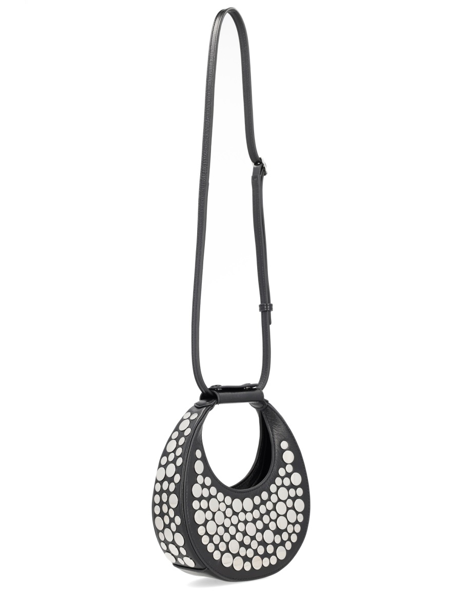 Staud Black Good Night Moon Shoulder Bag Zwart