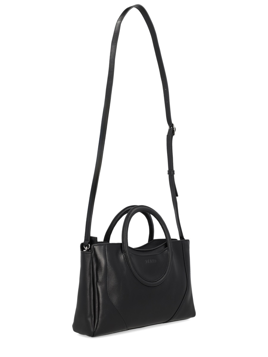 Staud Maude Mini Rounded Satchel Bag Zwart