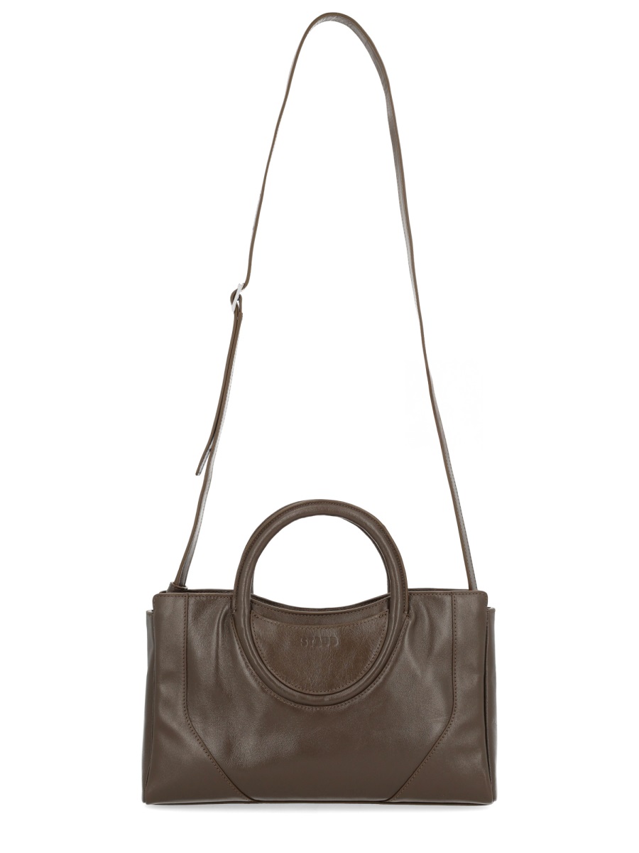 Staud Maude Mini Rectangular Satchel Bag Grijs