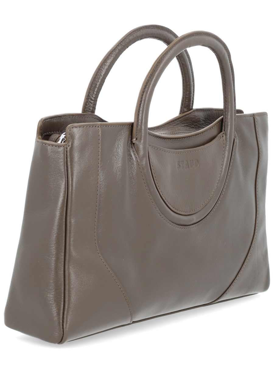 Staud Maude Mini Rectangular Satchel Bag Grijs