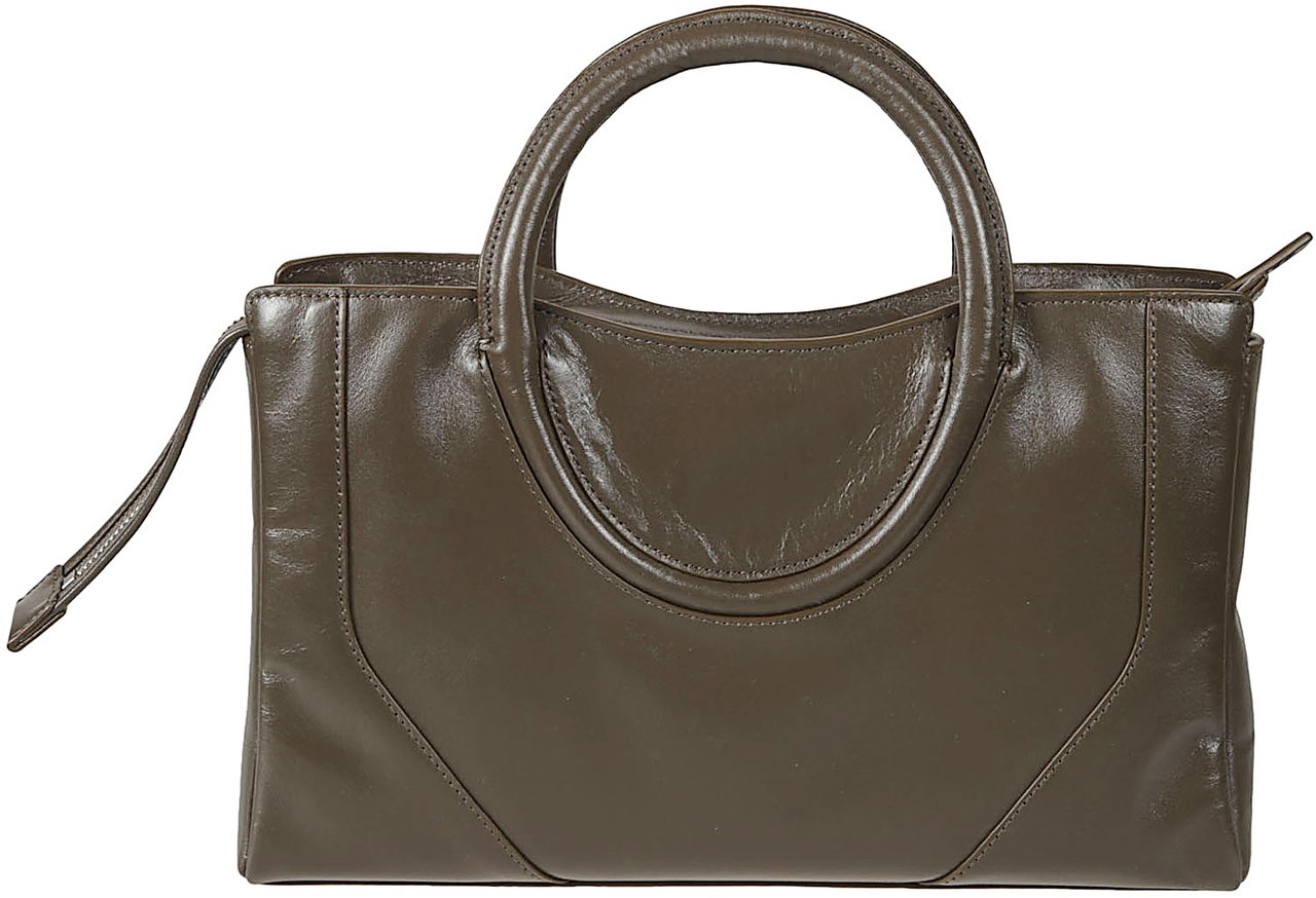 Staud Maude Mini Satchel Bag Brown Bruin