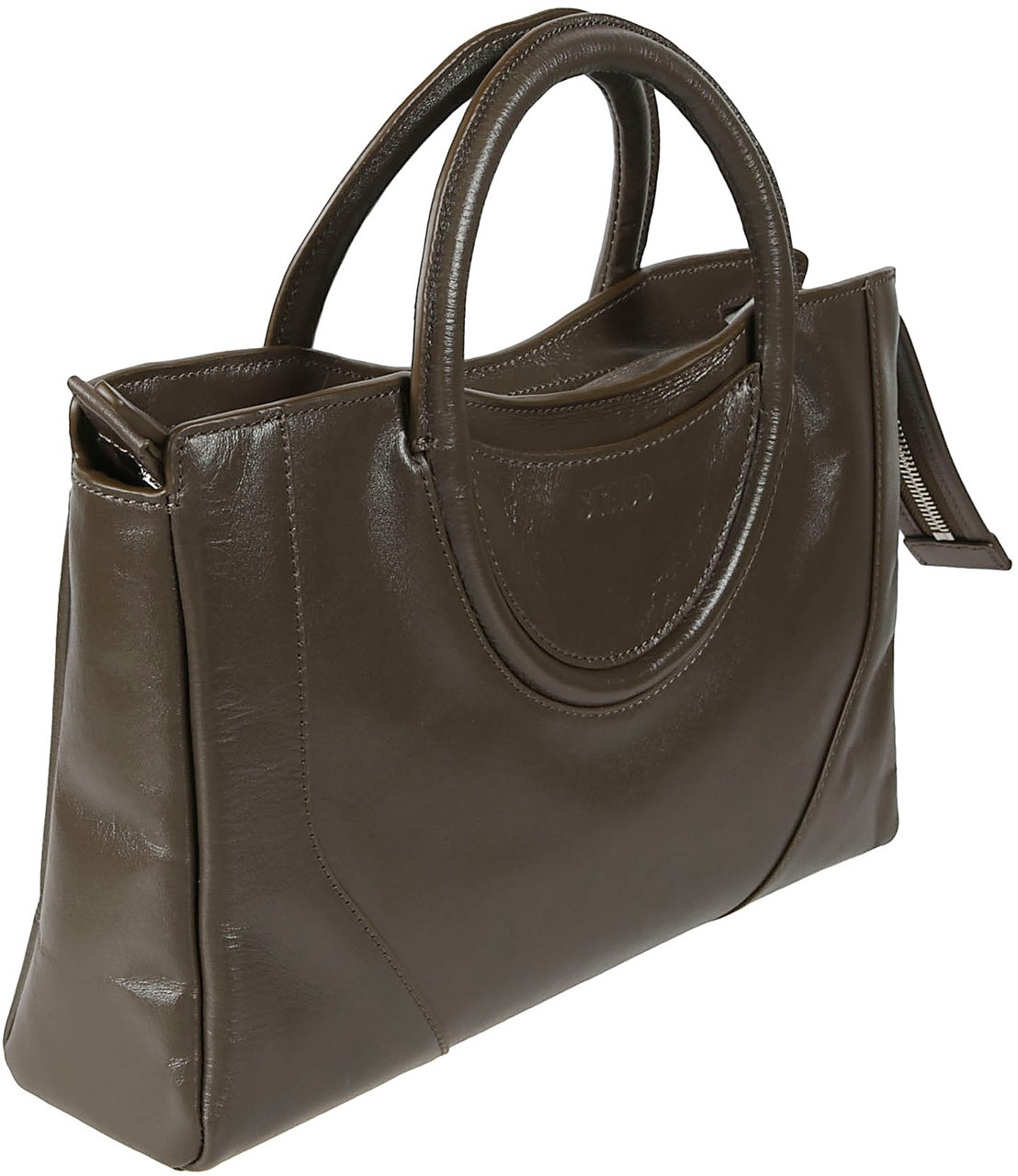 Staud Maude Mini Satchel Bag Brown Bruin