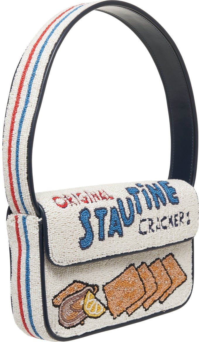 Staud Shoulderbag 'Tommy' Wit