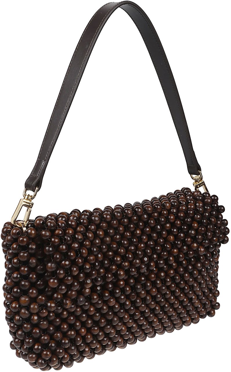 Staud Timmy Shoulder Bag Brown Bruin