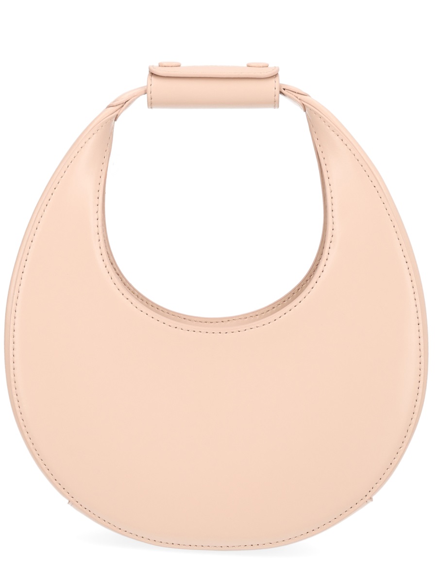 Staud Neutrals Moon Crescent-Shaped Leather Shoulder Bag Neutraal
