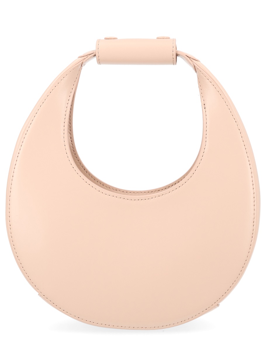 Staud Neutrals Moon Crescent-Shaped Leather Shoulder Bag Neutraal