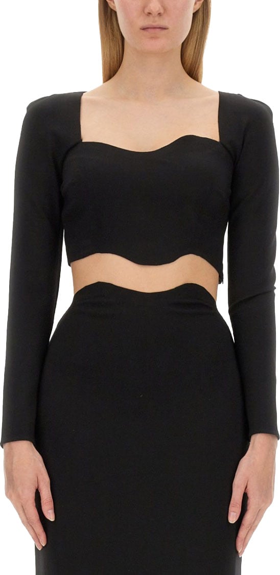 Staud "Ropes" Top Zwart