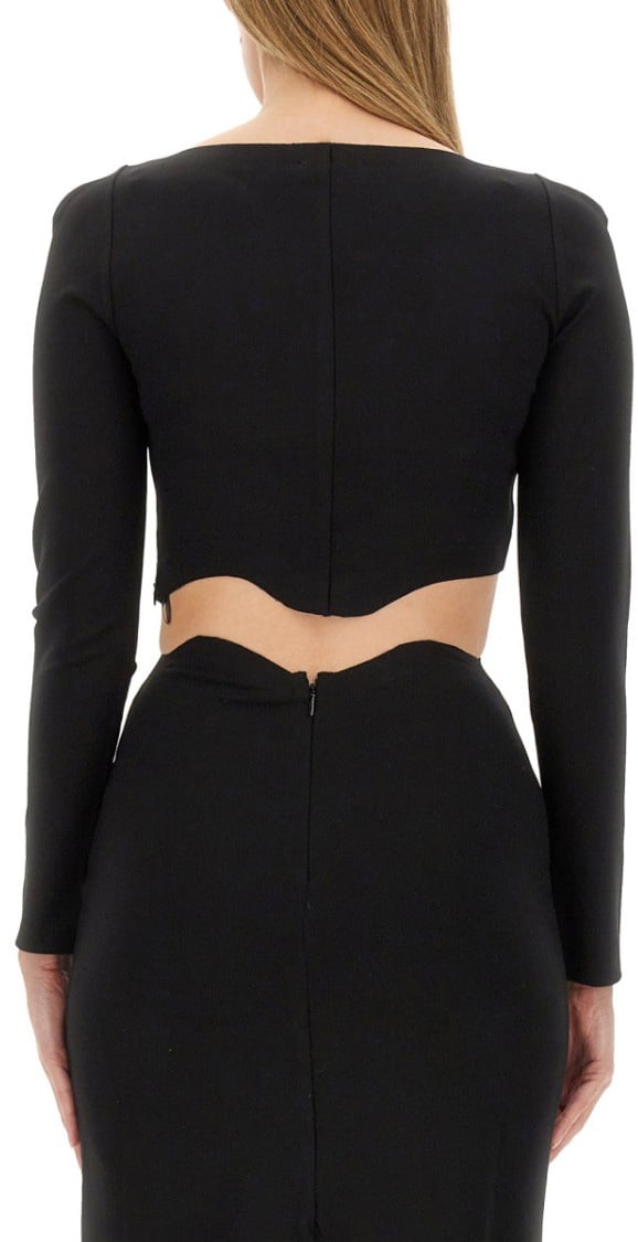 Staud "Ropes" Top Zwart