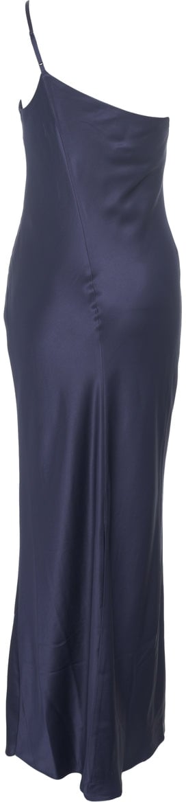 Staud One-shoulder dress 'Elodie' Blauw