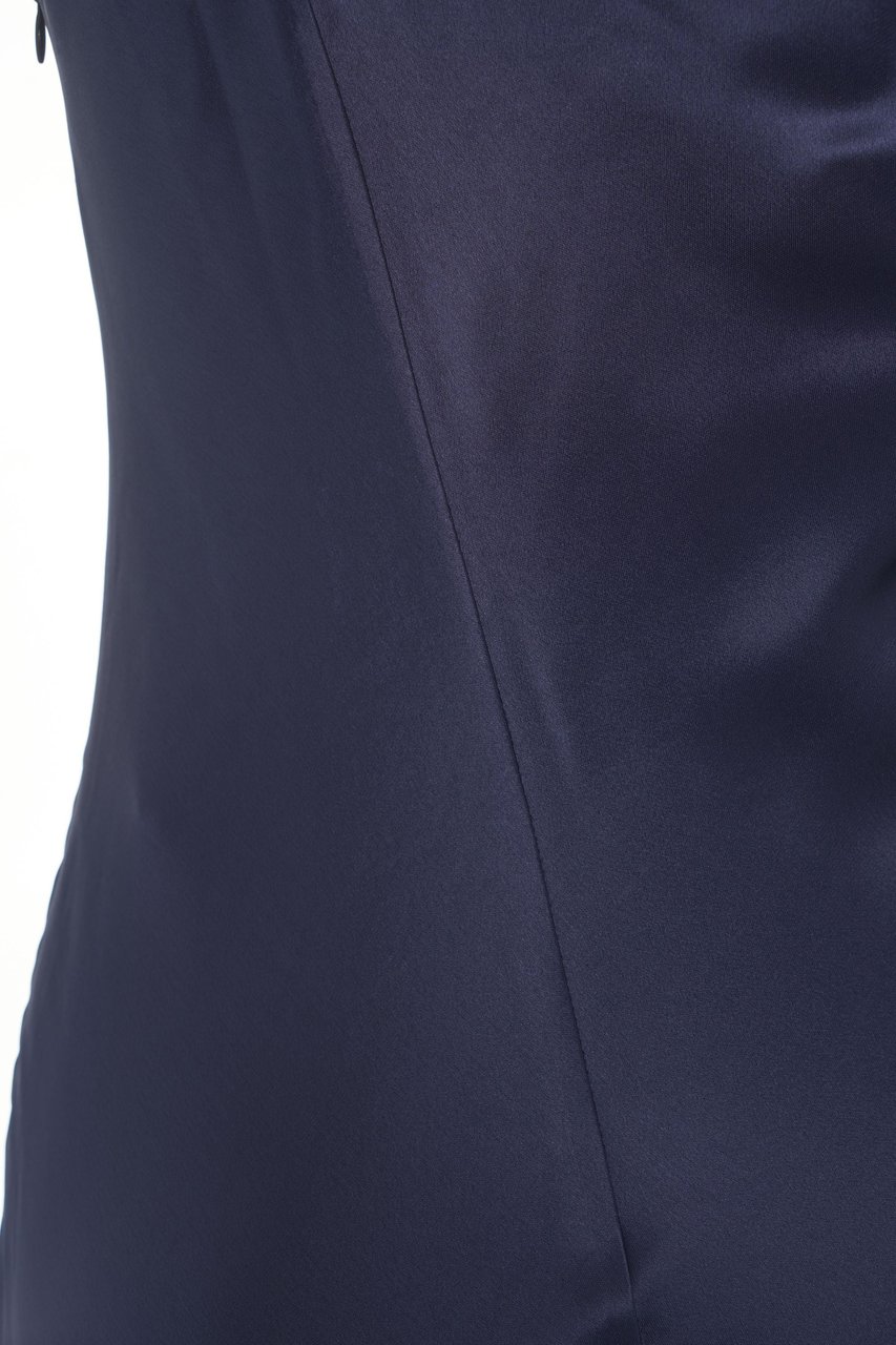 Staud One-shoulder dress 'Elodie' Blauw