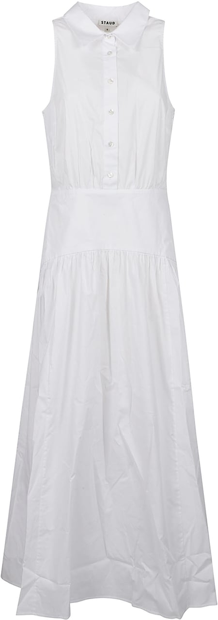 Staud Romy Dress White Wit