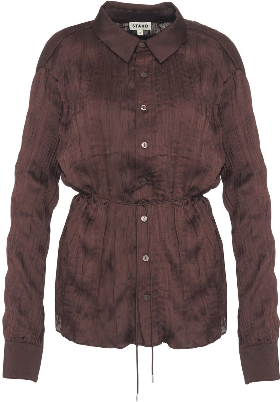 Staud Blouse 'Suki' Bruin