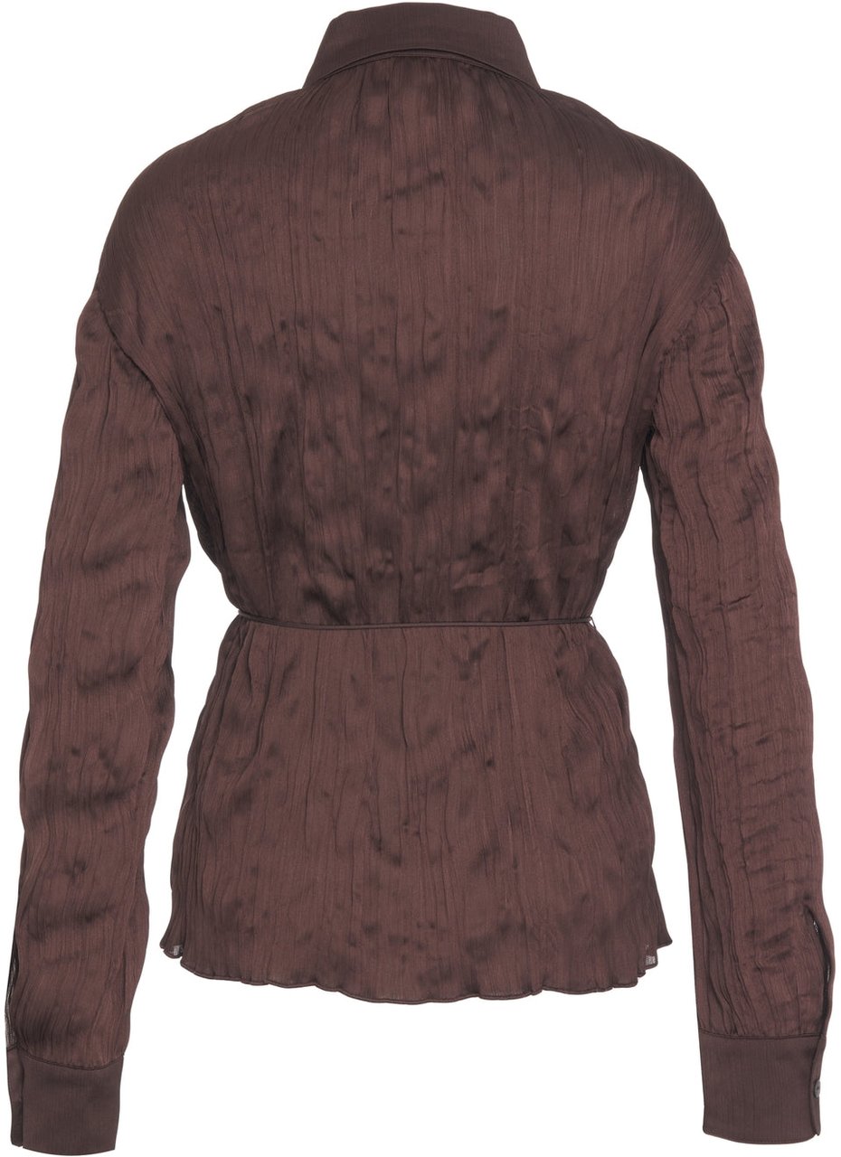 Staud Blouse 'Suki' Bruin