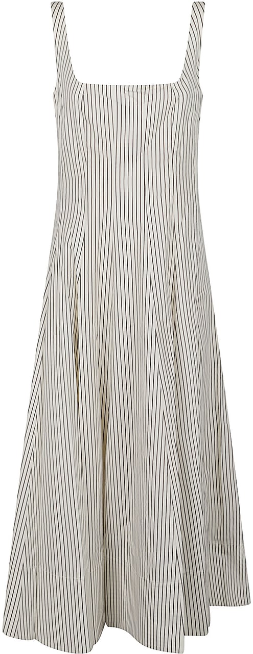 Staud Wells Dress Nude Beige