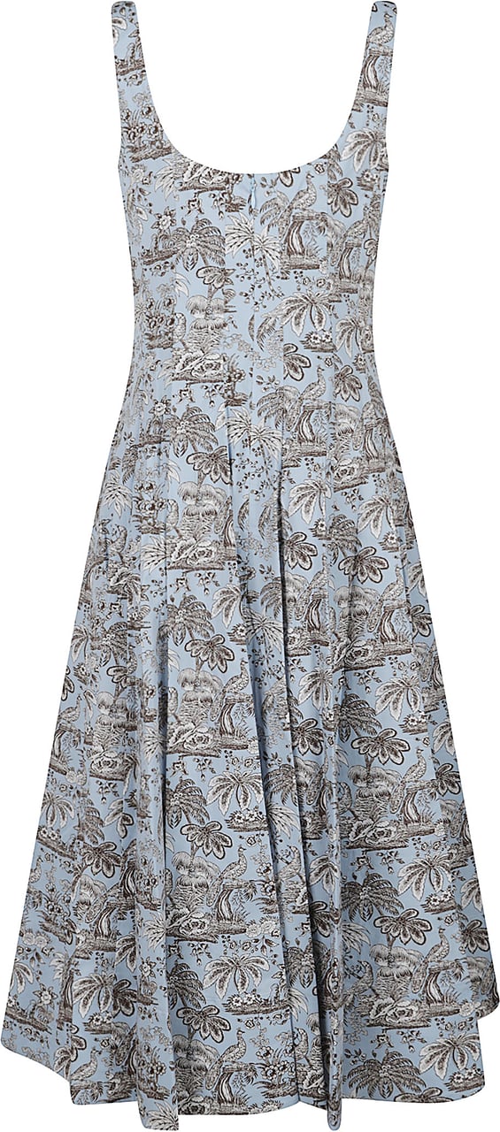 Staud Wells Dress Blue Blauw