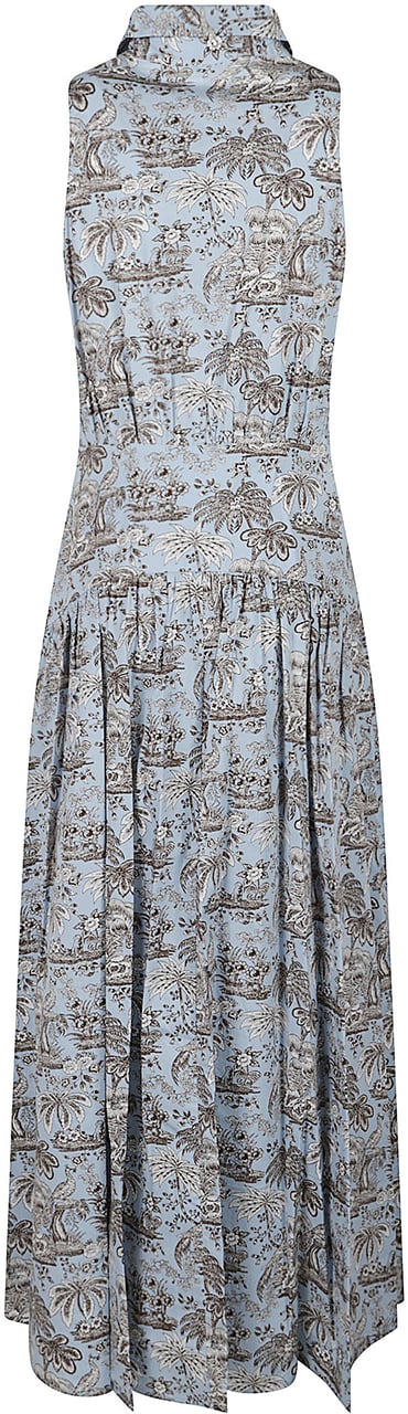 Staud Romy Dress Blue Blauw