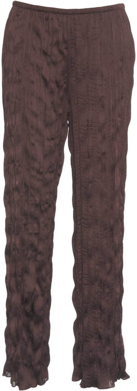 Staud Pleated trousers 'Nami' Bruin
