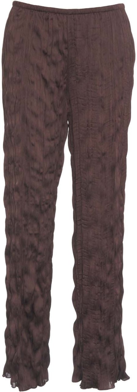 Staud Pleated trousers 'Nami' Bruin
