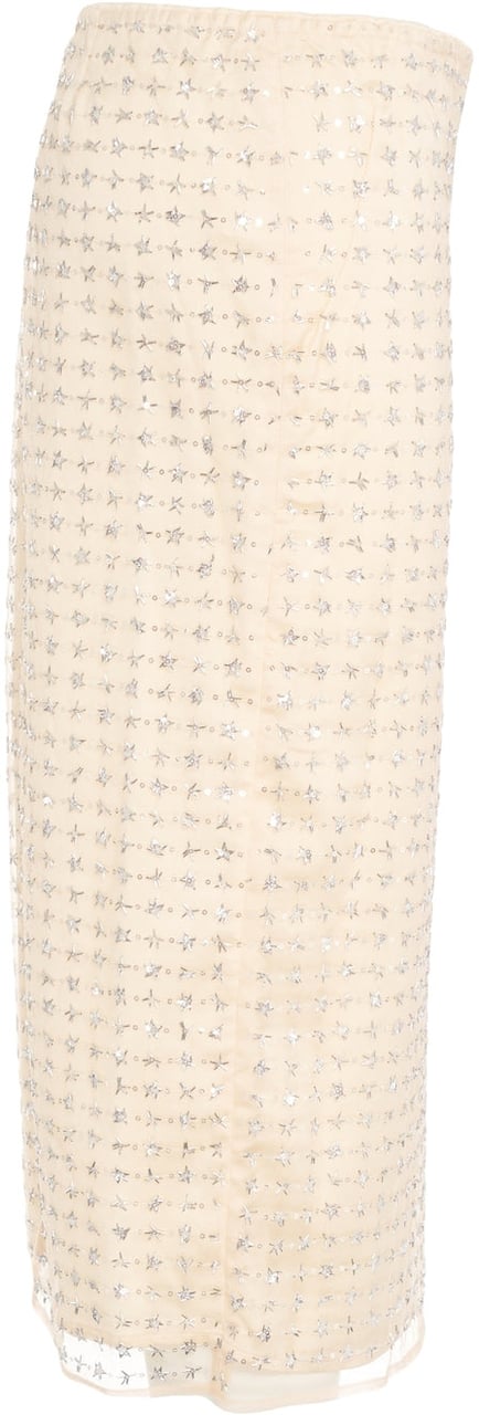 Staud Midi skirt 'Ciara' Beige