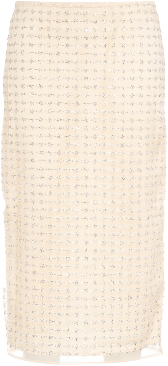 Staud Midi skirt 'Ciara' Beige