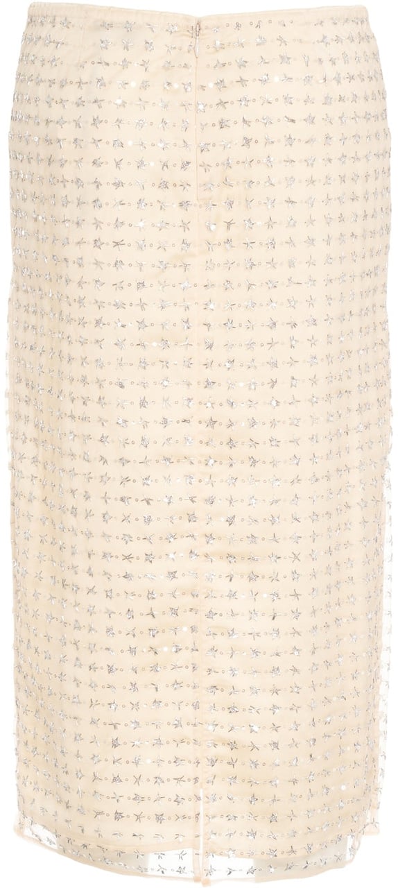 Staud Midi skirt 'Ciara' Beige