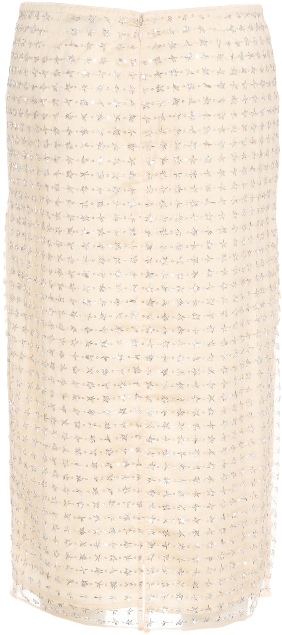 Staud Midi skirt 'Ciara' Beige
