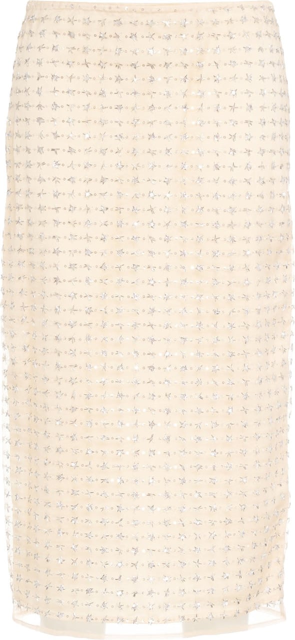 Staud Midi skirt 'Ciara' Beige