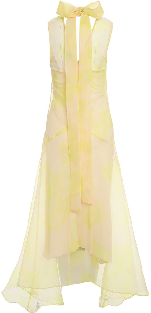 Staud Maxi dress 'Auden' Geel