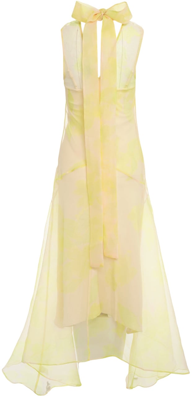 Staud Maxi dress 'Auden' Geel