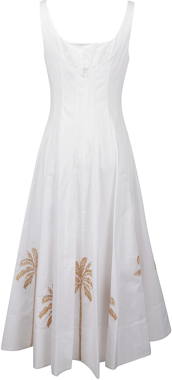 Staud Wells Dress Blue Blauw