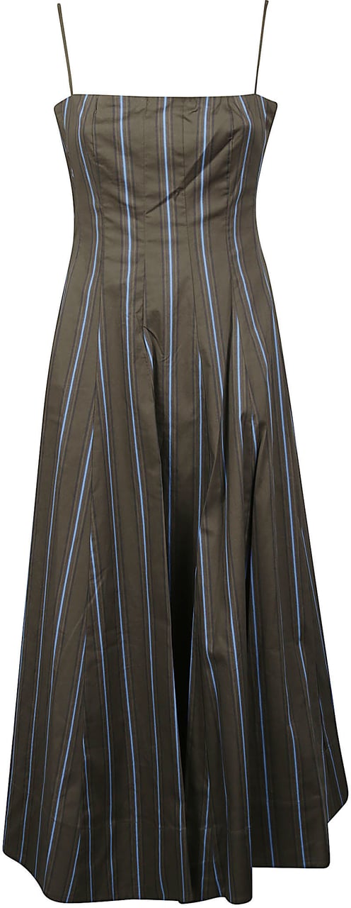 Staud Wylie Dress Brown Bruin