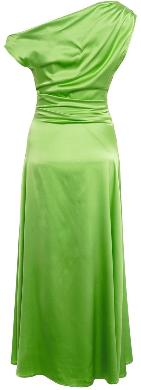 Staud Silk maxi dress 'Phare' Groen