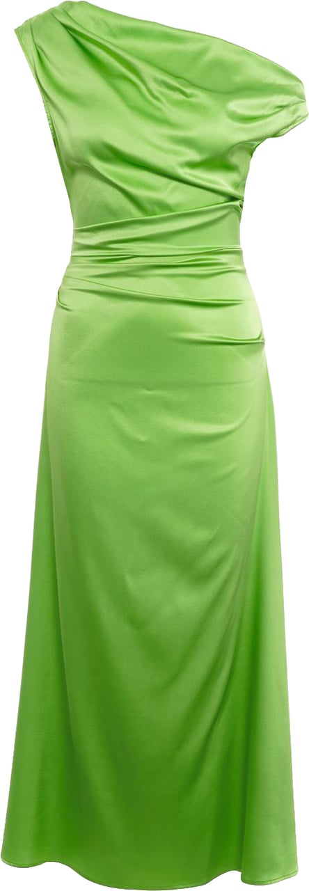 Staud Silk maxi dress 'Phare' Groen