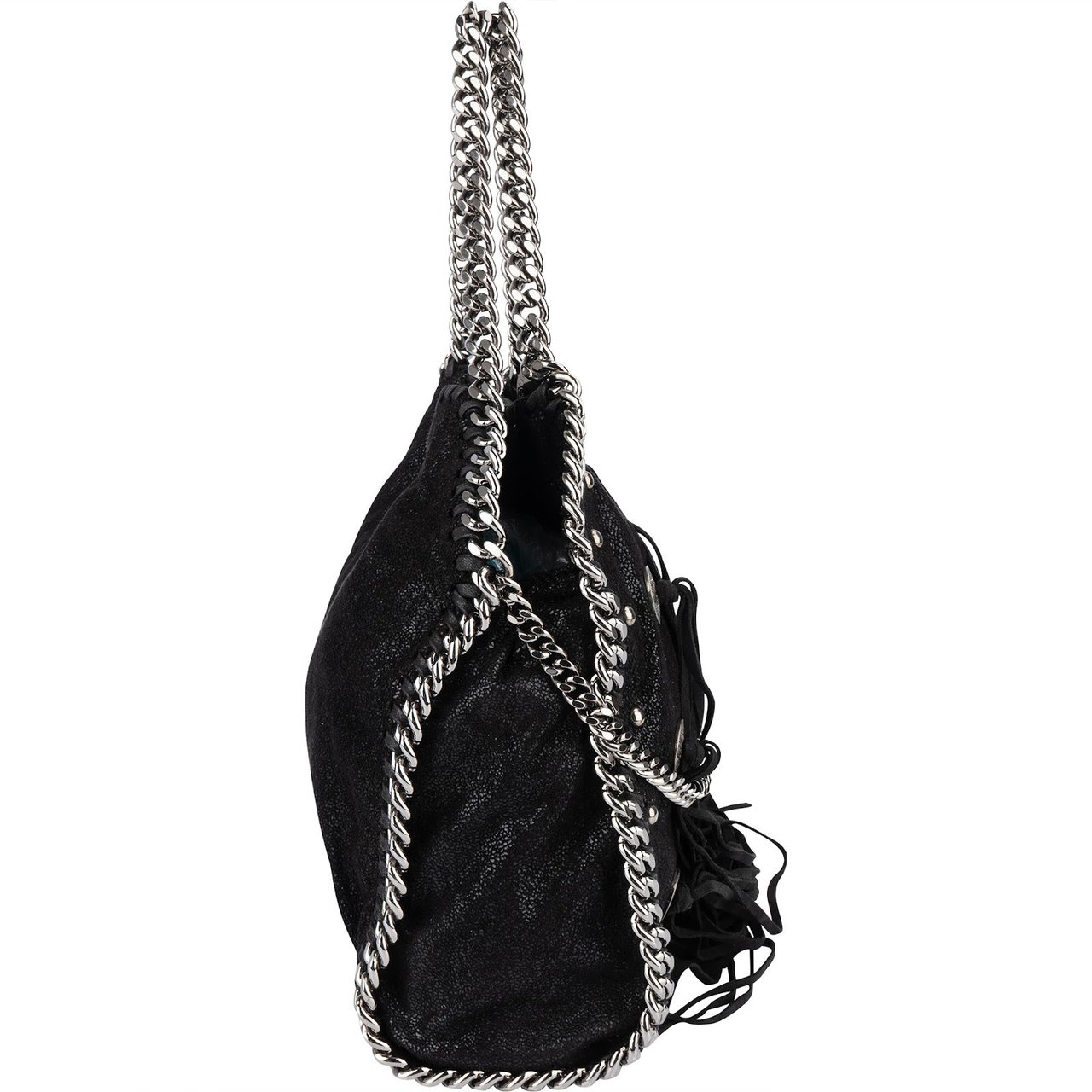 Stella McCartney Stella McCartney Falabella Studded Fringe Tote Shoulder Bag Zwart